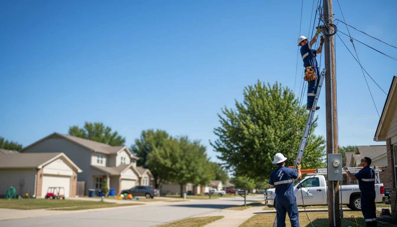 Residential electrician providing installation services in Dennard, AR